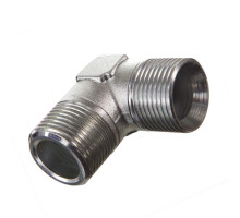 Адаптер с дюймовой резьбой 90° 1 1/2 (BSPP) - 1 1/2 (BSPT) (BSP-BSPT в тело)