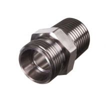 Адаптер с метрической резьбой 0° L12 - 1/2NPT (Труба-NPT в тело)