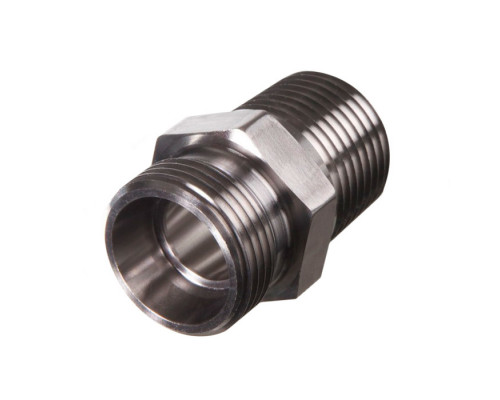 Адаптер с метрической резьбой 0° L12 - 3/8NPT (Труба-NPT в тело)
