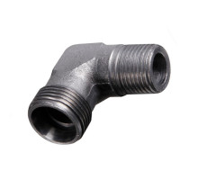 Адаптер с метрической резьбой 90° L12 - 1/4NPT (Труба-NPT в тело)
